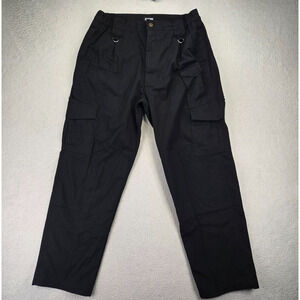 CQR Pants Men's 34x30 Black Cargo Tactical Utility Pockets Ripstop Actual 30x29